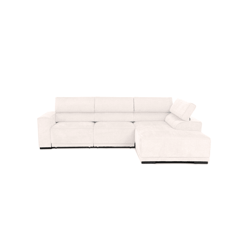 Sofá de canto com cama MACK dereita 4 lugares bege
