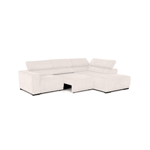 Sofá de canto com cama MACK dereita 4 lugares bege