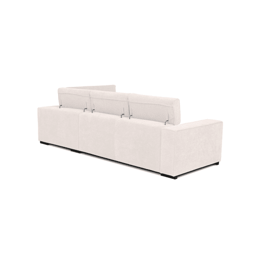 Sofá de canto com cama MACK dereita 4 lugares bege