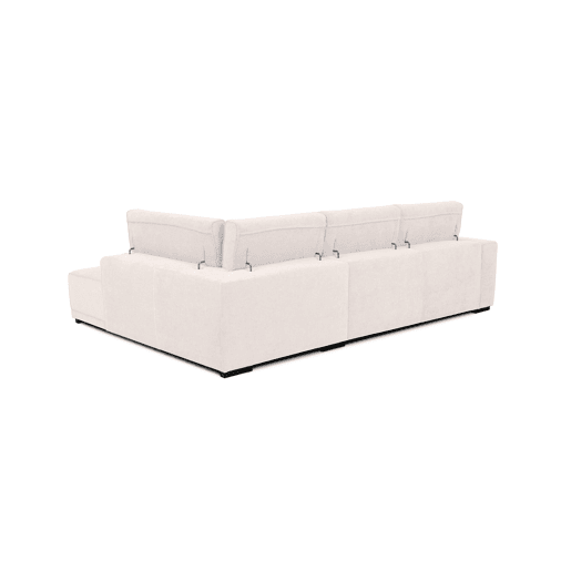 Sofá de canto com cama MACK dereita 4 lugares bege