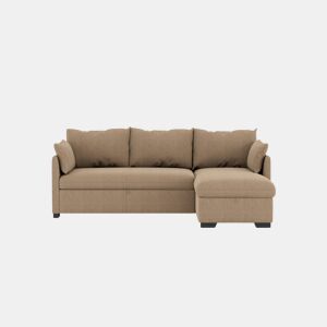 Chaise longue reversível com cama SYCO II 3 lugares castanho