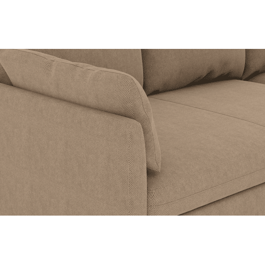 Chaise longue reversível com cama SYCO II 3 lugares castanho