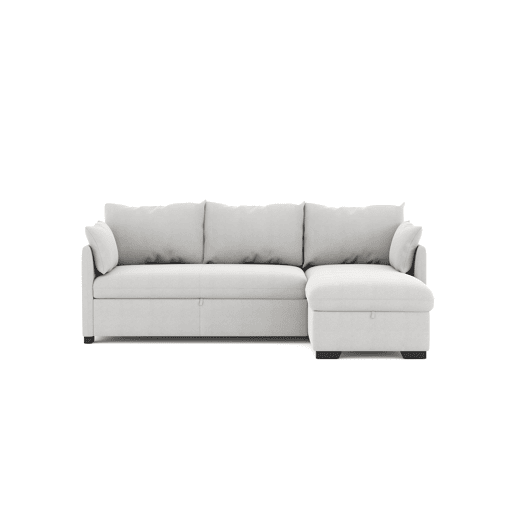 Chaise longue reversível com cama SYCO II 3 lugares cinza claro