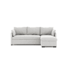 Chaise longue reversível com cama SYCO II 3 lugares cinza claro