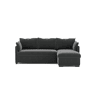 Chaise longue reversível com cama SYCO II 3 lugares cinza escuro