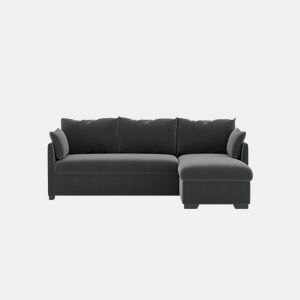 Chaise longue reversível com cama SYCO II 3 lugares cinza escuro