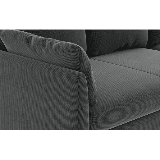 Chaise longue reversível com cama SYCO II 3 lugares cinza escuro