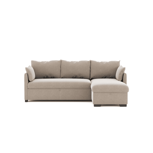 Chaise longue reversível com cama SYCO II 3 lugares bege