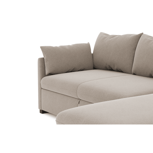 Chaise longue reversível com cama SYCO II 3 lugares bege