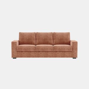 Sofá de 3 lugares com cama cor terracota AZZURO