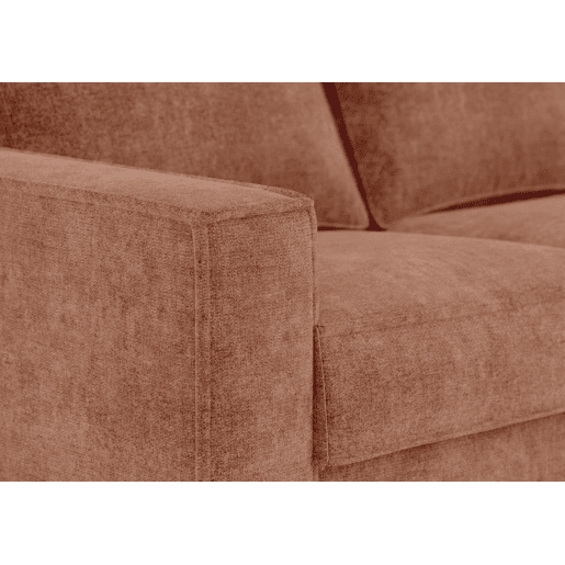 Sofá de 3 lugares com cama cor terracota AZZURO