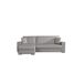 Chaise longue con cama 4 plazas reversible color gris LAILA Chaise longue con cama 4 plazas reversible color gris LAILA Gris