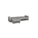 Chaise longue con cama 4 plazas reversible color gris LAILA Chaise longue con cama 4 plazas reversible color gris LAILA Gris