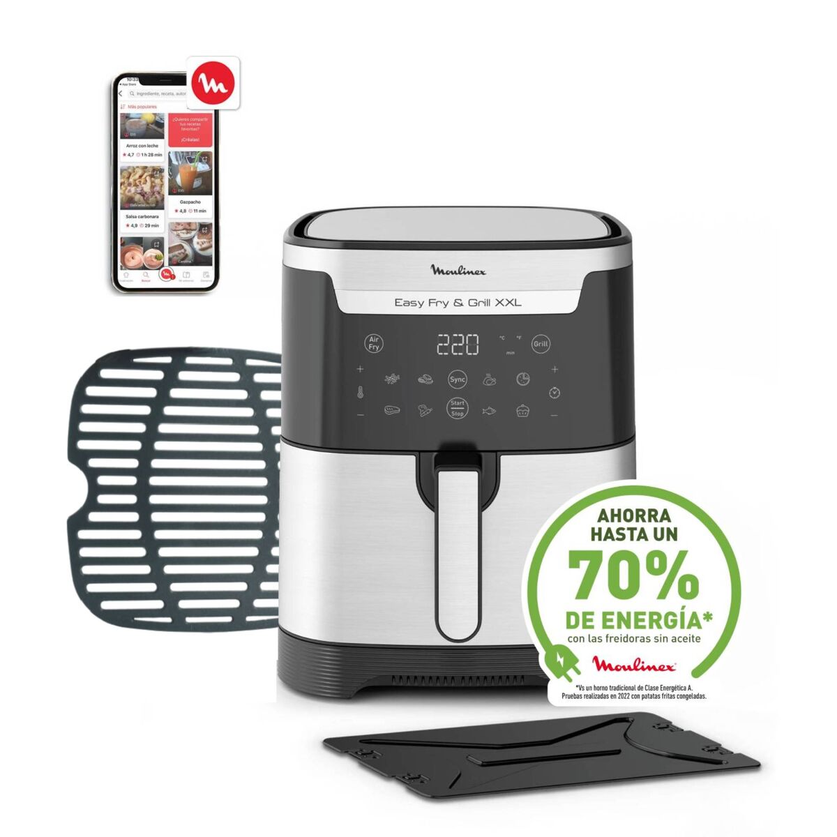 Freidora sin sceite MOULINEX EZ801D 6,5 litros