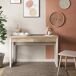Mesa escritorio VERONA 2 cajones blanco y roble Mesa escritorio VERONA 2 cajones blanco y roble Blanco/ Madera