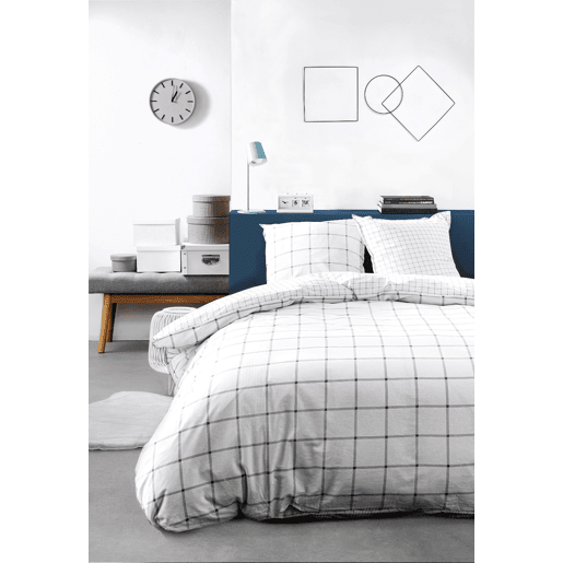 Capa de edredão ADA para cama de 180cm cor branca
