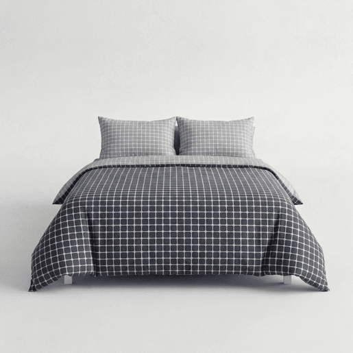 Capa de edredão GALA para cama de 90cm cor cinza Capa de edredão GALA para cama de 90cm cor cinza