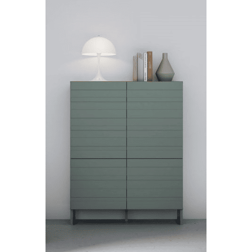 Cómoda de 4 portas BRETANIA cor verde Cómoda de 4 portas BRETANIA cor verde