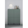Cómoda de 4 portas BRETANIA cor verde