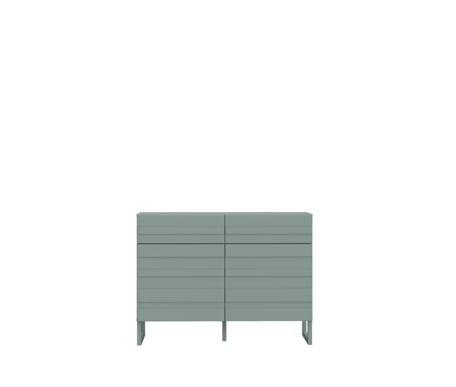 Aparador 2 puertas y 2 cajones bretania verde - conforama