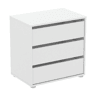 Cómoda BOX II com 3 gavetas 60cm branco