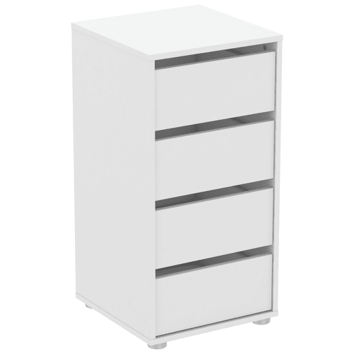Cómoda BOX II com 4 gavetas 40cm branco