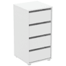 Cómoda BOX II com 4 gavetas 40cm branco