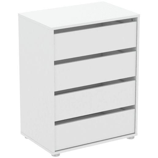 Cómoda BOX II com 4 gavetas 60cm branco