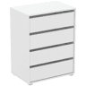 Cómoda BOX II com 4 gavetas 60cm branco