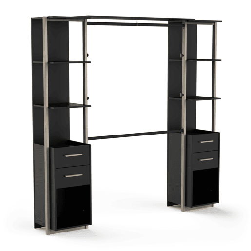 Roupeiro closet MOON 210x204cm em carvalho