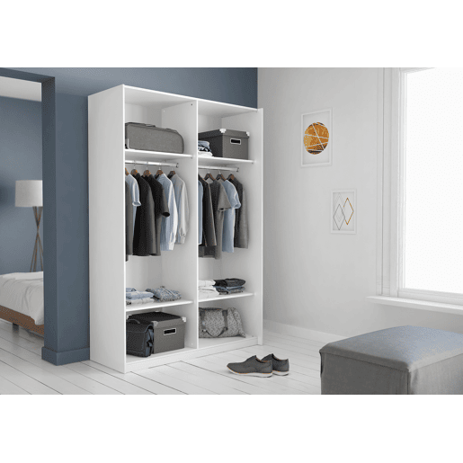 Roupeiro ALHAMBRA 150 portas deslizantes 148x223cm branco