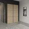 Roupeiro ALHAMBRA 150 portas deslizantes 148x223cm carvalho