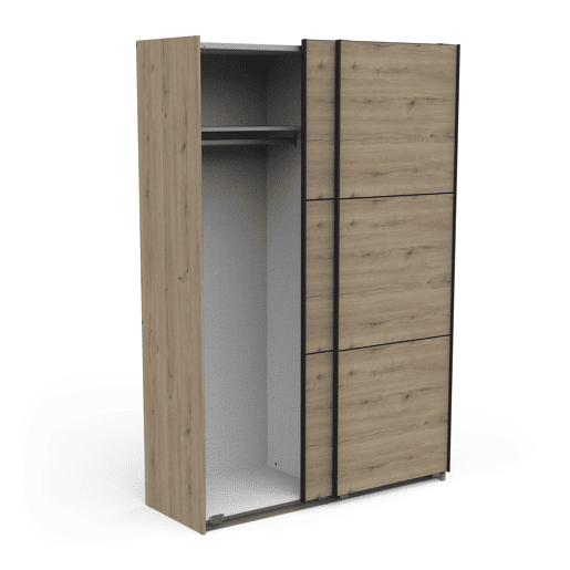 Roupeiro ALHAMBRA 150 portas deslizantes 148x223cm carvalho