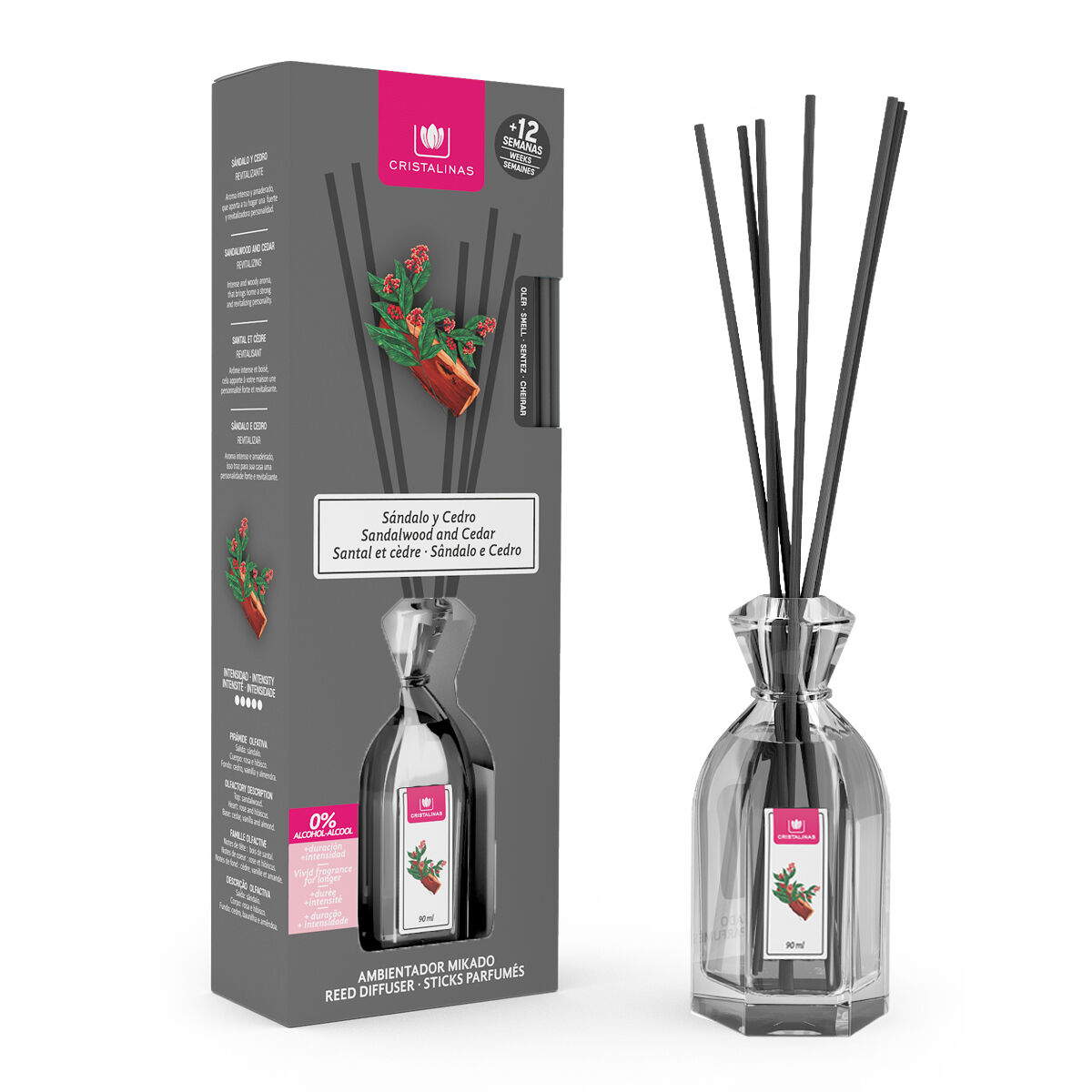 Ambientador mikado hogar SÁNDALO y CEDRO 90ml