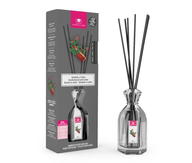 Ambientador mikado hogar sándalo y cedro 90ml