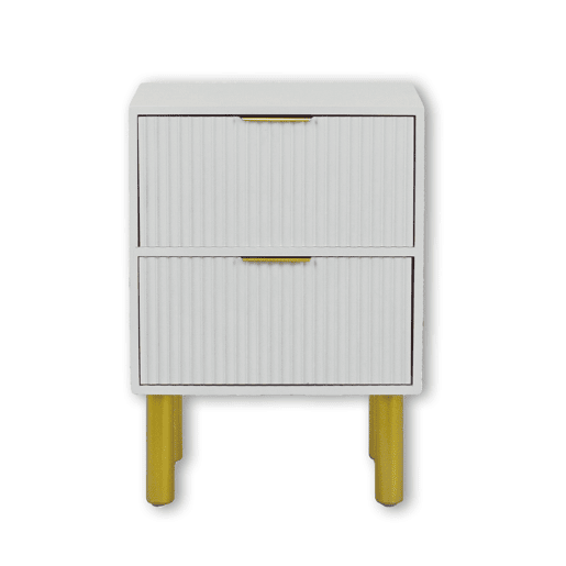 Móvel de apoio BIANCA 2 gavetas 42x30x24 branco