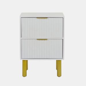 Móvel de apoio BIANCA 2 gavetas 42x30x24 branco