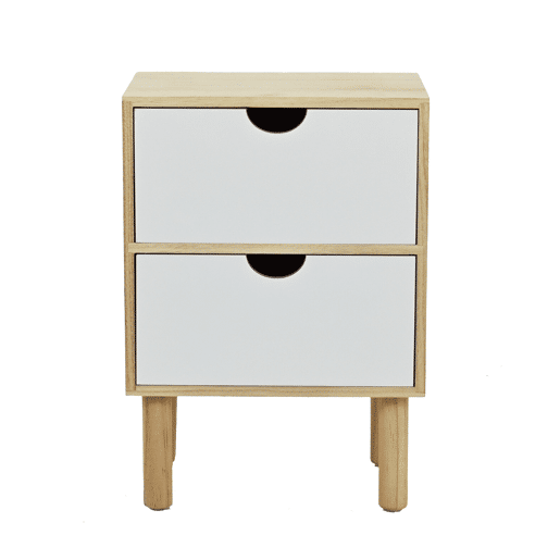 Móvel de apoio ANIELLE 2 gavetas 42x30x24 madeira