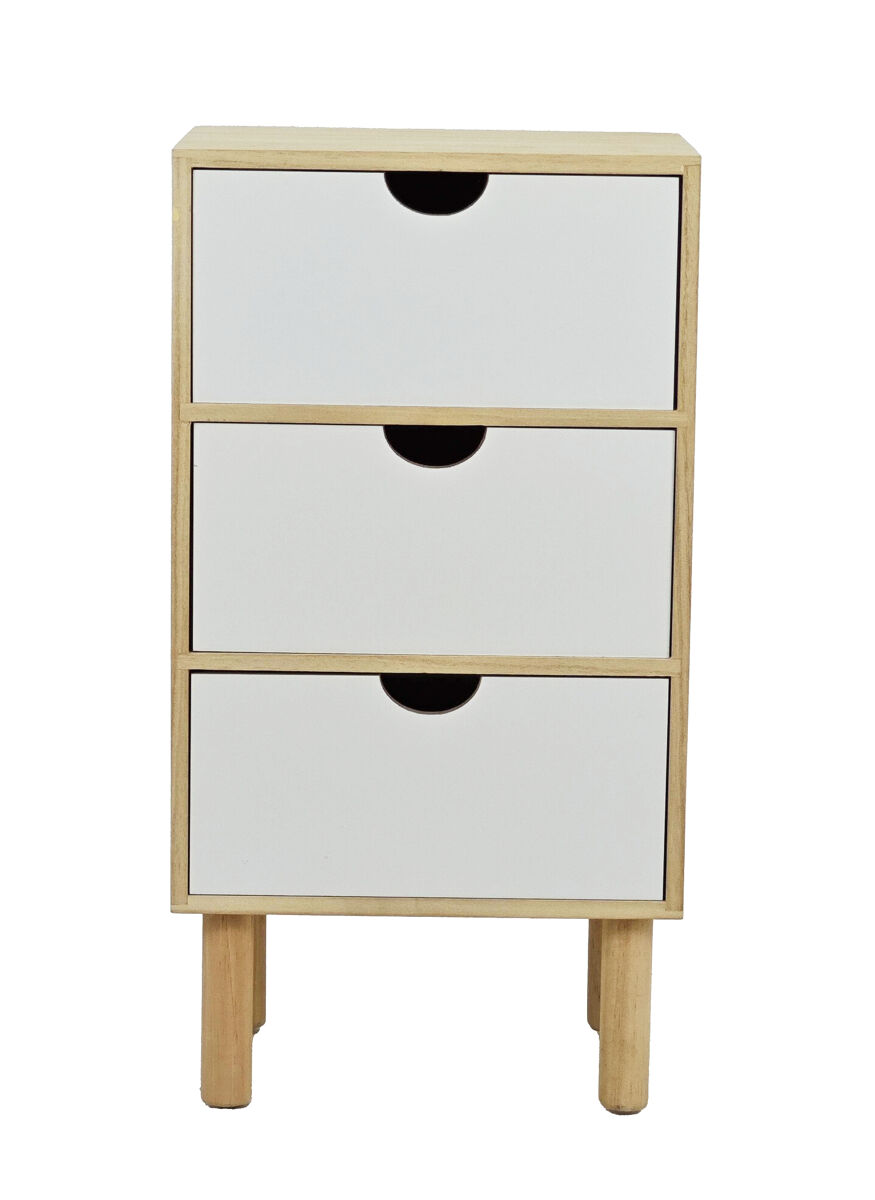 Mini mueble anielle 3 cajones 56,5x30x24cm madera