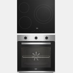 Conjunto forno e placa vitroceramica BEKO BBSE12122XD