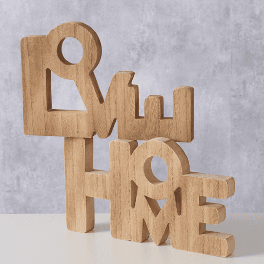 Figura HOME e LOVE sortida da marca BOLTZE