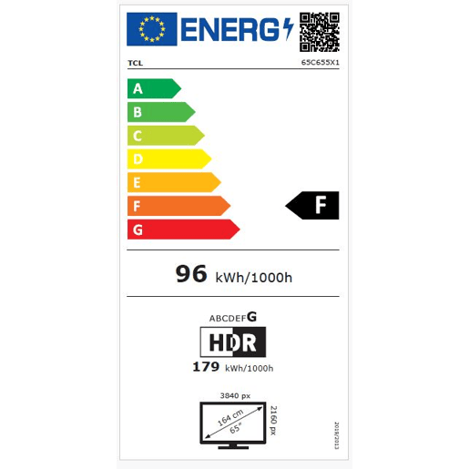 TV 65 polegadas TCL 65C655 QLED Smart TV