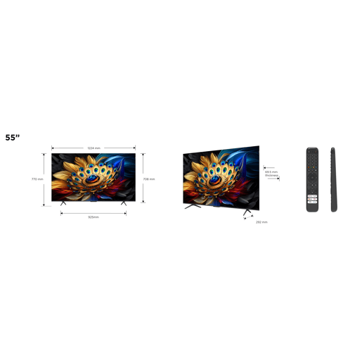 TV 55 polegadas TCL 55C655 QLED Smart TV TV 55 polegadas TCL 55C655 QLED Smart TV