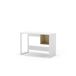 Mesa escritorio LYLY 1 hueco y pata metal Mesa escritorio LYLY 1 hueco y pata metal Blanco