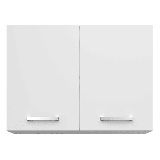 Módulo parede UNO de 80cm 2 portas branco mate Módulo parede UNO de 80cm 2 portas branco mate