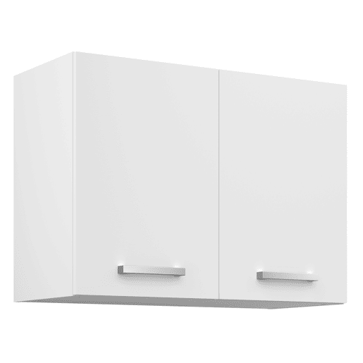 Módulo parede UNO de 80cm 2 portas branco mate Módulo parede UNO de 80cm 2 portas branco mate