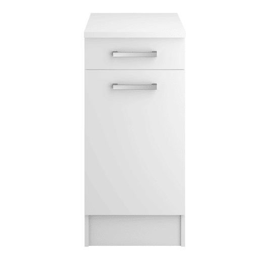 Módulo baixo UNO 40cm 1 porta y 1 gaveta branco mate