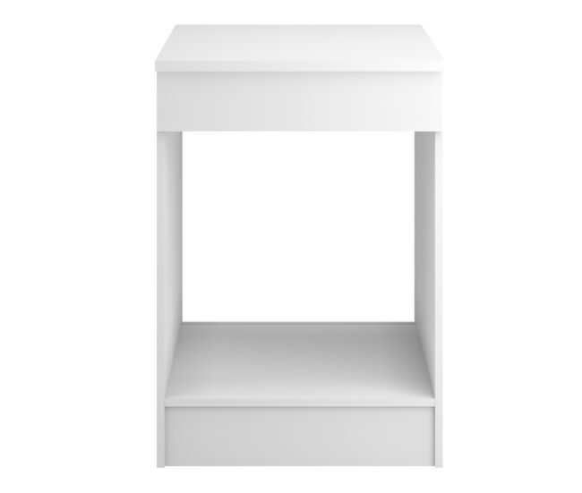 Módulo bajo uno de 60cm para horno blanco mate