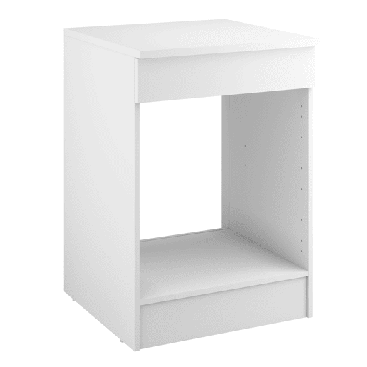 Módulo baixo UNO de 60cm para forno branco mate