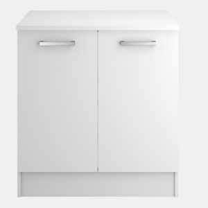 Módulo baixo UNO de 80cm 2 portas branco mate